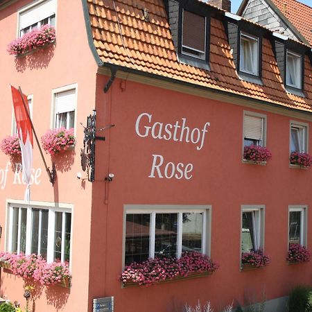 Dorfgasthof Zur Rose Obereisenheim Exterior foto