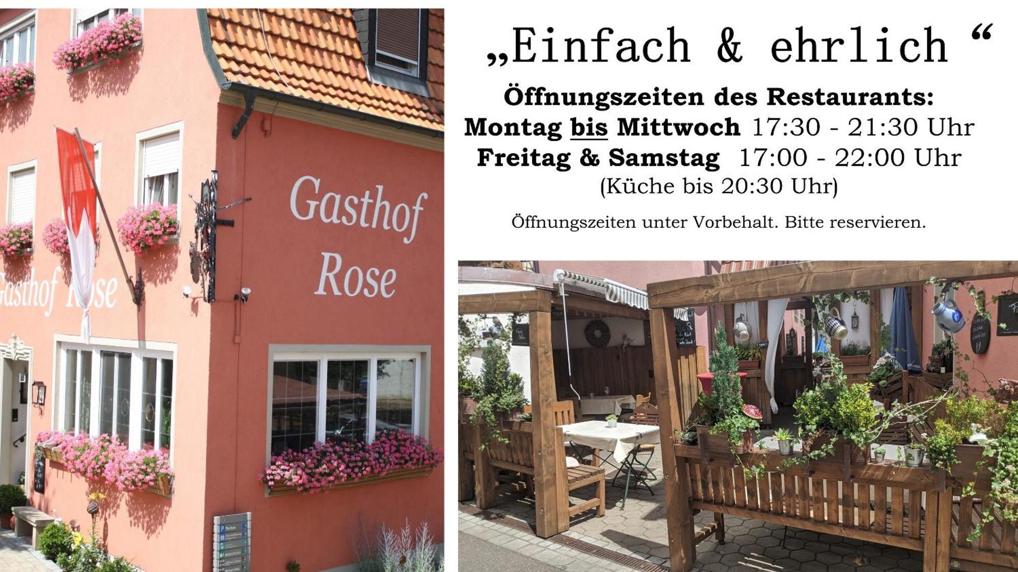 Dorfgasthof Zur Rose Obereisenheim Exterior foto